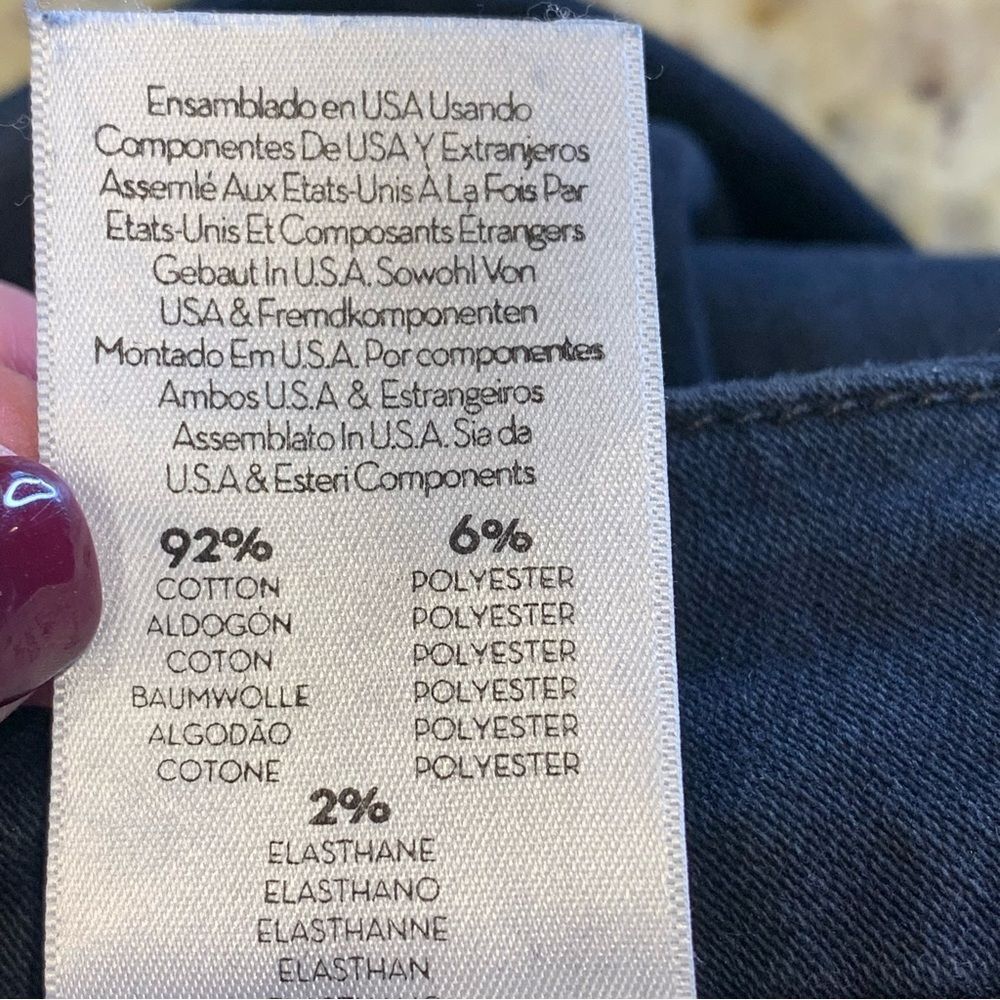 MOTHER The Looker Ankle Fray in BlackBird Size 28 - Picture 13 of 16